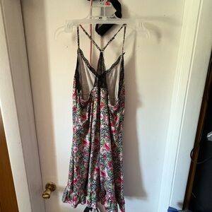 Floral Lace Trim Slip Sleepwear